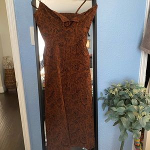 Paisley Print Shirred Back Cami Dress from Shein